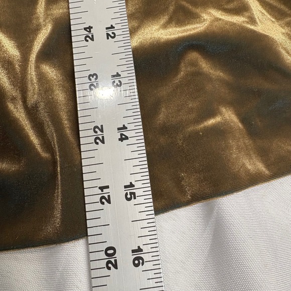 Vintage Y2K Donna Morgan Olive Green Velvet‎ Beaded Slip Dress - Picture 9 of 12